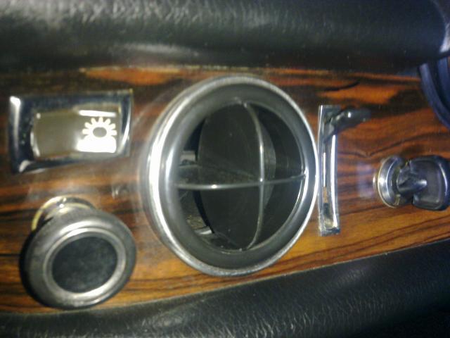 Chromring linke Luftdusche