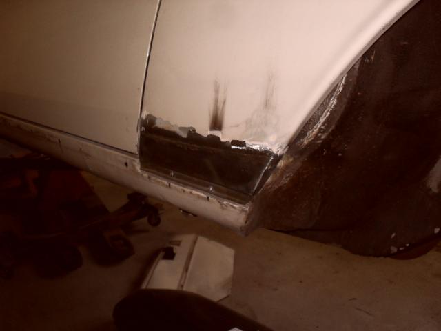 Neues Blech eingeschweißt